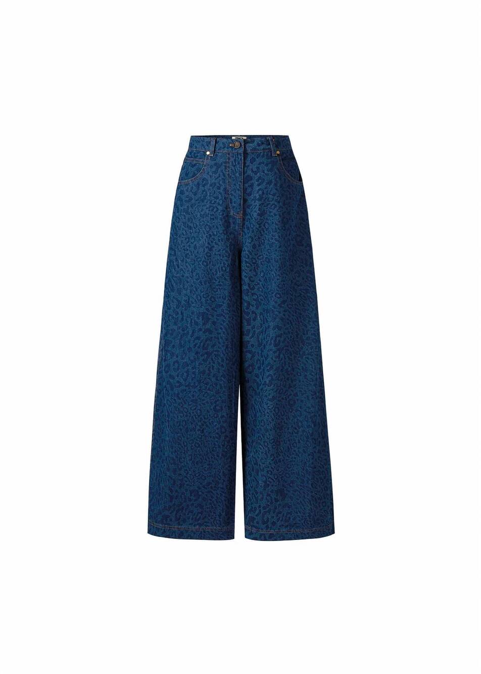 NEW FRNCH women's denim trousers in azure blue